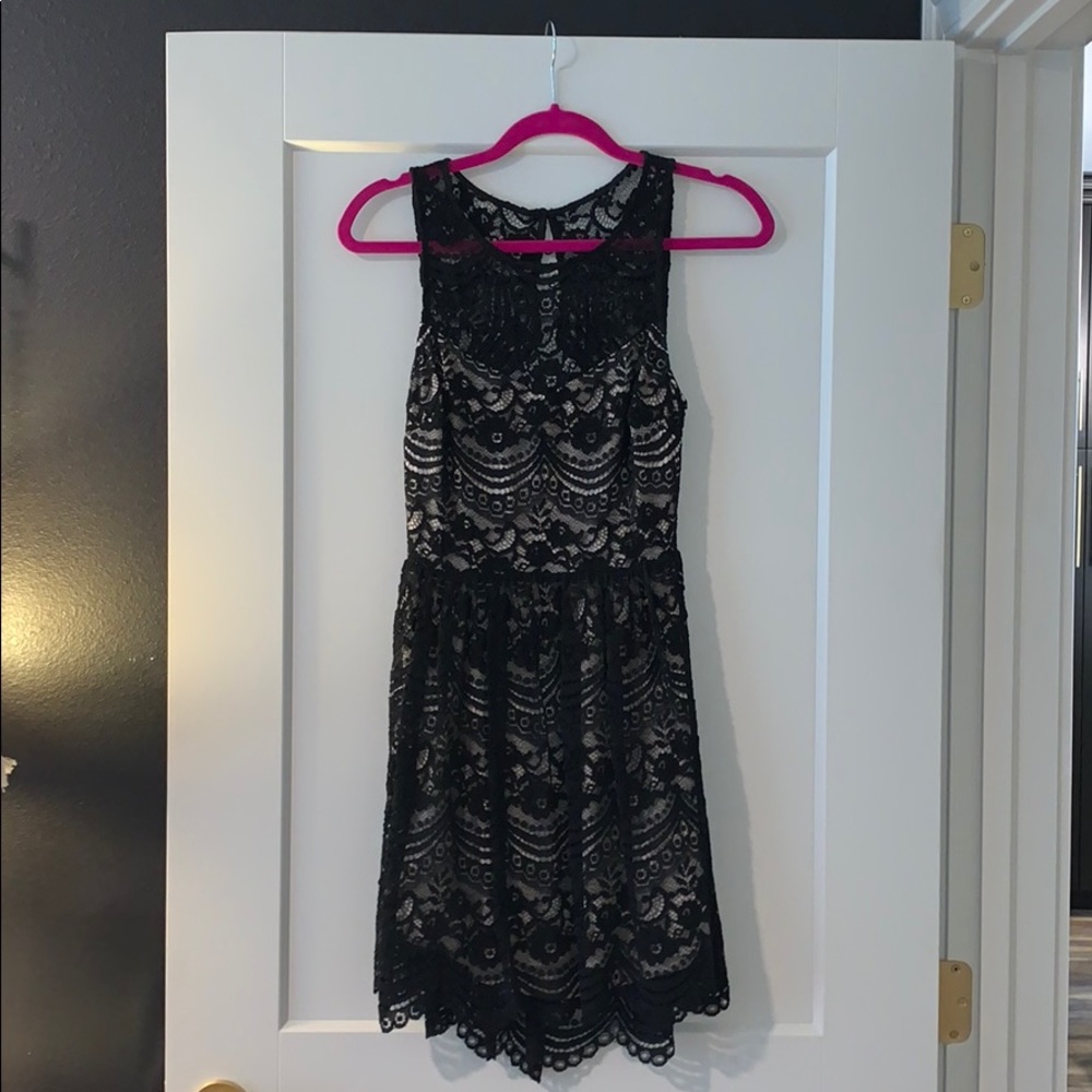 Black lace dress
